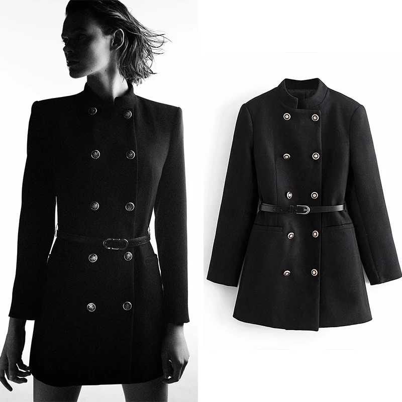 2021 New Women Fashion Oversized Jacket Double Breasted Coat Vintage Long Sleeve Pockets Female Outerwear Chic Tops 0oh4, Black
2021 New Women Fashion Oversized Jacket Double Breasted Coat Vintage Long Sleeve Pockets Female Outerwear Chic Tops 0oh4, Black