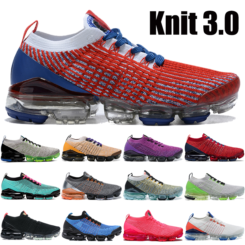 

2021 New fly 3.0 men women running shoes USA Astronomy Blue vivid purple black snakeskin noble red triple white kint mens sneakers, Og box