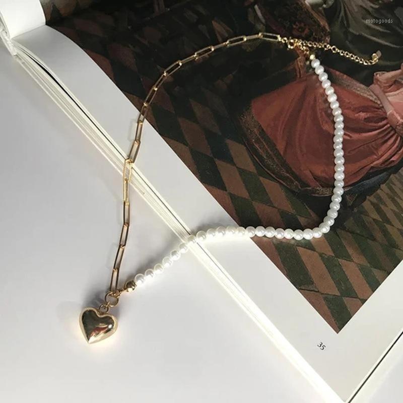 Vintage Chain 2020 Heart Pendant Necklace Stainless Steel Real Pearl Beaded Necklace A Half Combination Vintage Ins A1
Vintage Chain 2020 Heart Pendant Necklace Stainless Steel Real Pearl Beaded Necklace A Half Combination Vintage Ins A1
