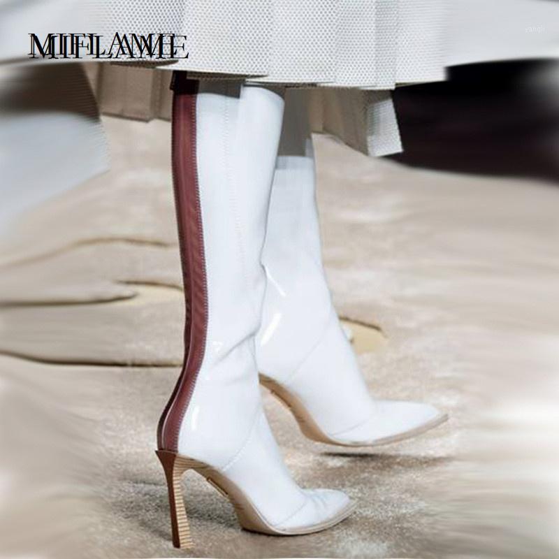 2020 New solid Strange Style Heels Female Pointed Toe Sexy Patent Leather Mid Calf Long Boots Winter Nightclubside Zipper Shoes1, Black
2020 New solid Strange Style Heels Female Pointed Toe Sexy Patent Leather Mid Calf Long Boots Winter Nightclubside Zipper Shoes1, Black