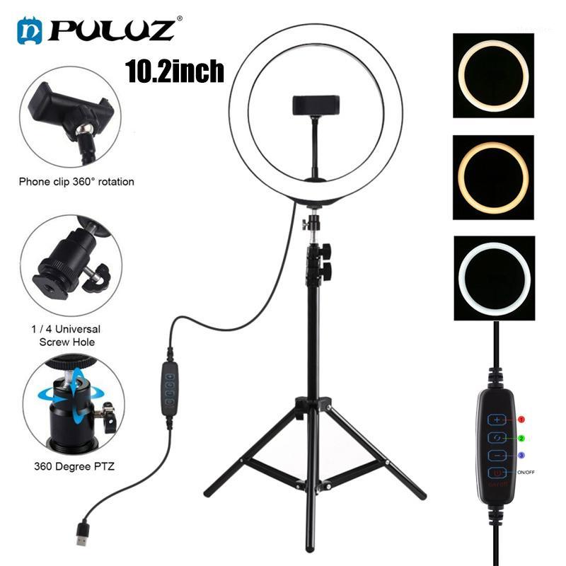 PULUZ 10" LED Ring Light Photographic Selfie Ring Lighting with Stand for Smartphone Youtube Video Studio Tripod Light1
PULUZ 10" LED Ring Light Photographic Selfie Ring Lighting with Stand for Smartphone Youtube Video Studio Tripod Light1