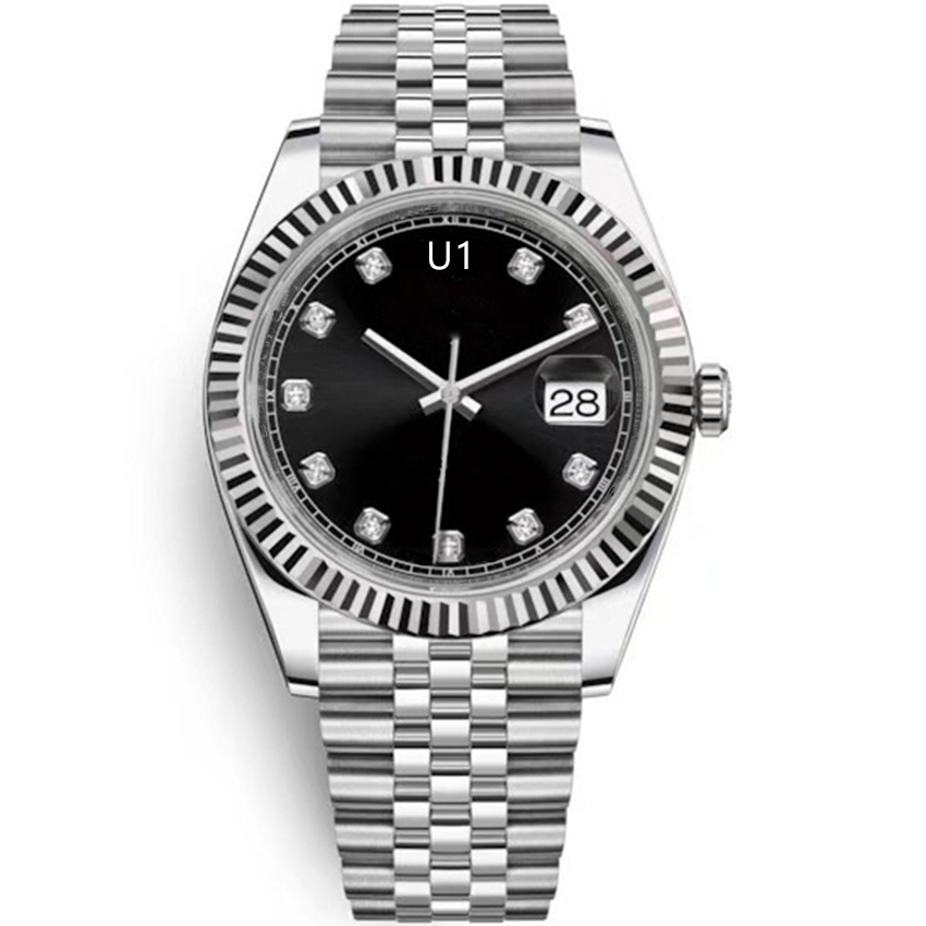 U1 ST9 Black Diamond Dial Fluted Bezel Watch 41mm Automatic Mechianical Wristwatches Strap Sapphire Glass Mens Watches
U1 ST9 Black Diamond Dial Fluted Bezel Watch 41mm Automatic Mechianical Wristwatches Strap Sapphire Glass Mens Watches