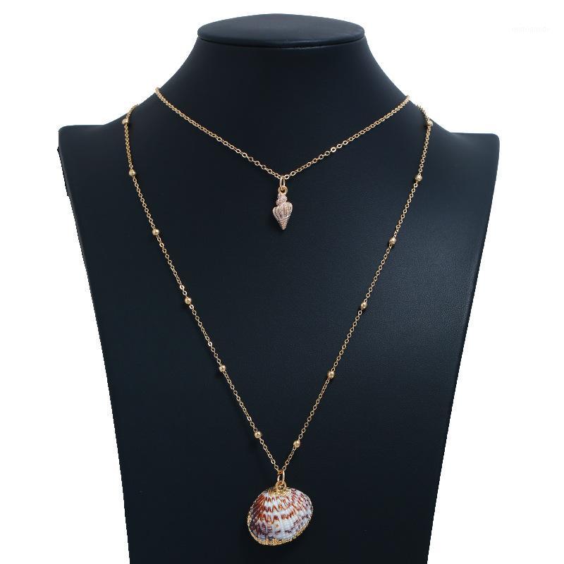 Bohemian Women Gift Geometric Shell Conch Inlaid with Gold Edge Ball Multilayer Pendant Necklace Clavicle Chain Summer Jewelry1
Bohemian Women Gift Geometric Shell Conch Inlaid with Gold Edge Ball Multilayer Pendant Necklace Clavicle Chain Summer Jewelry1