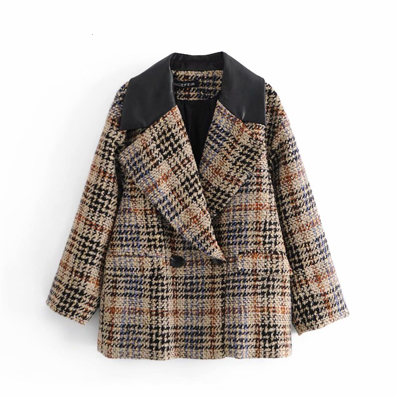 2021 New Causal Women Vintage Woolen Blazers Fashion Ladies Notched Collar Jackets Streetwear Female Chic Patchwork Plaid Outercoat 5w6i, Brown
2021 New Causal Women Vintage Woolen Blazers Fashion Ladies Notched Collar Jackets Streetwear Female Chic Patchwork Plaid Outercoat 5w6i, Brown