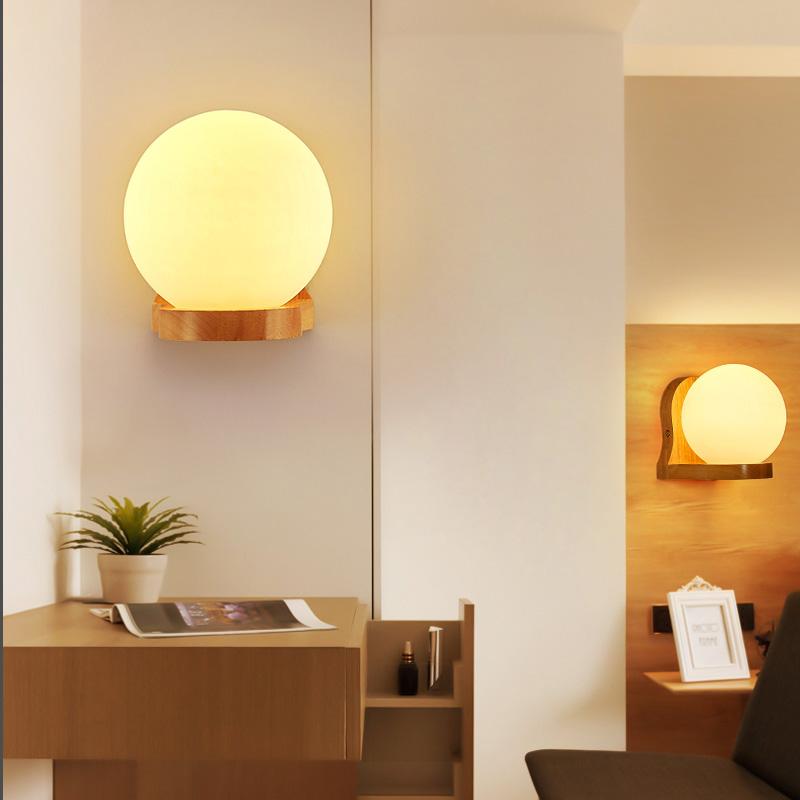 Modern Wall Lamps Wood Body Glass Lampshade Home Lights For Study Room Bedroom Bedside Aisle Corridor Balcony Lighting AC90-260V
Modern Wall Lamps Wood Body Glass Lampshade Home Lights For Study Room Bedroom Bedside Aisle Corridor Balcony Lighting AC90-260V
