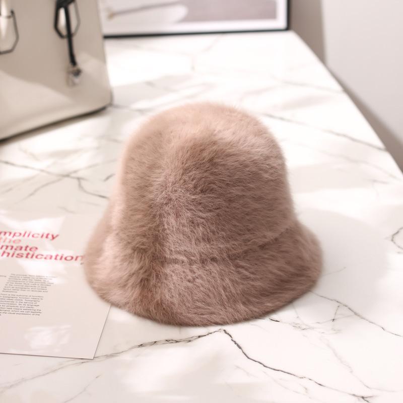 Autumn and winter new hair bucket hat sweet shopping fun furry warm fisherman hat, Black
Autumn and winter new hair bucket hat sweet shopping fun furry warm fisherman hat, Black