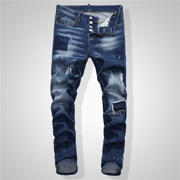 New Arrival Fashion Men's Ripped Jeans Pants Distressed Denim classic European American Trousers With Holes Casual biker jeans, Blue
New Arrival Fashion Men's Ripped Jeans Pants Distressed Denim classic European American Trousers With Holes Casual biker jeans, Blue