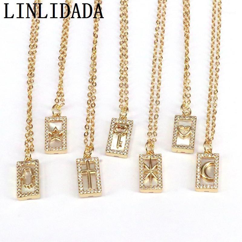 Chains 10Pcs Trendy CZ Chokers Necklaces For Woman Micro Pave Shell Gold Color Pendant Necklace Female Wedding Party Jewelry1
Chains 10Pcs Trendy CZ Chokers Necklaces For Woman Micro Pave Shell Gold Color Pendant Necklace Female Wedding Party Jewelry1