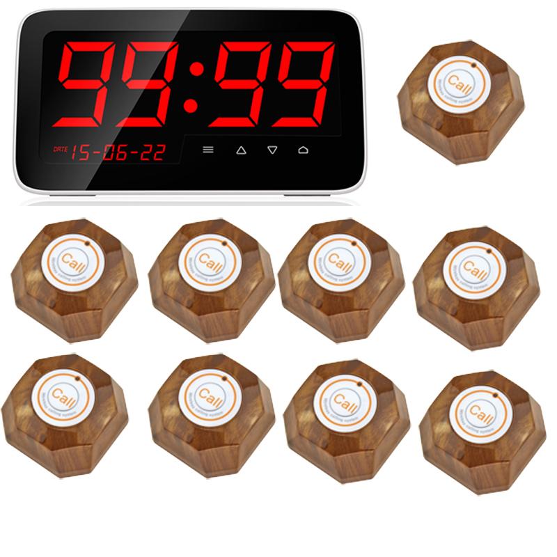 Wireless Calling System Restaurant Serving Wireless Restaurant Remote Waiter Calling Paging System + 9pcs Call Transmitter
Wireless Calling System Restaurant Serving Wireless Restaurant Remote Waiter Calling Paging System + 9pcs Call Transmitter