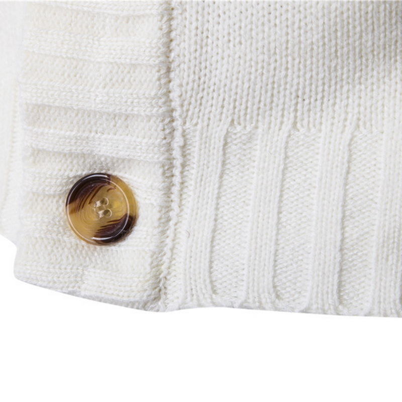 Mens Cardigan Sweaters Autumn Warm Christmas Sweater Men Fashion Printed Jacket Coat Casual Stand Collar Knitting 201104