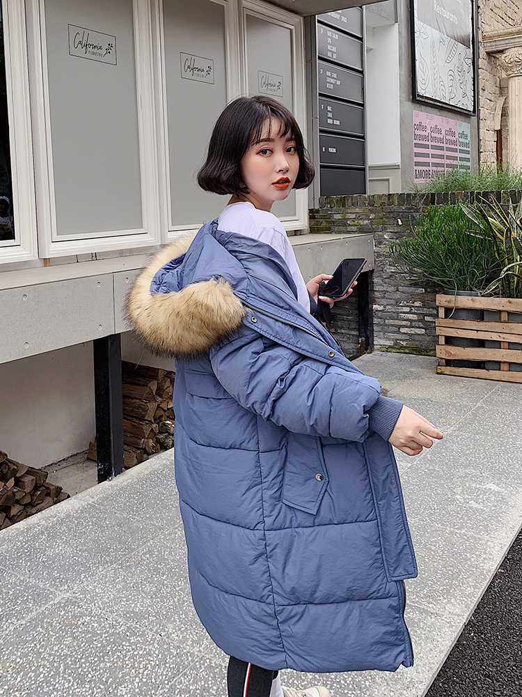 new winter Korean version of the loose padded cotton suit mid-length winter coat bread suit 201019