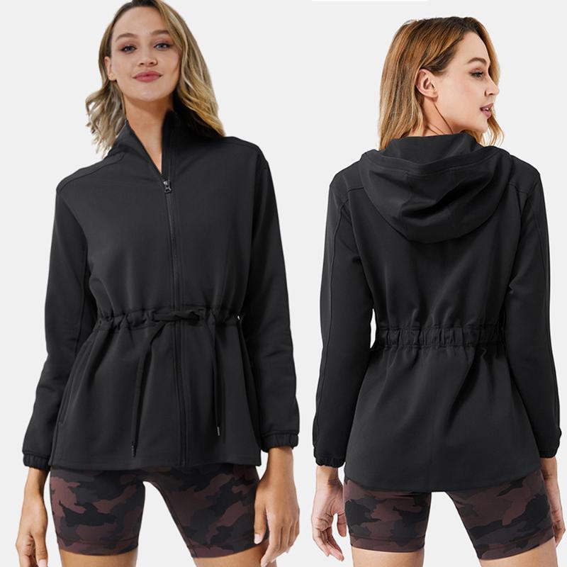 Women' Sport Jacket Full Zip Hooded Adjustable Waist Pocktes Cottony-Soft Handfeel Daily Coat Yoga Running Workout Outwear1, Black
Women' Sport Jacket Full Zip Hooded Adjustable Waist Pocktes Cottony-Soft Handfeel Daily Coat Yoga Running Workout Outwear1, Black