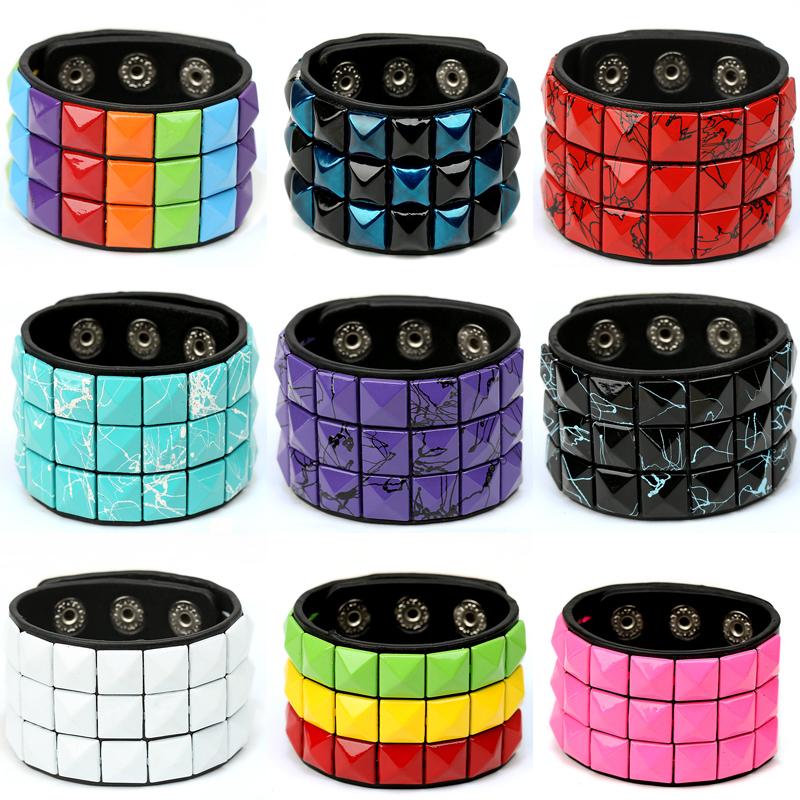 Fashion 9 Color Double Belt Leather Wrist Friendship Big Wide Bracelet For Male Female Buckle Vintage Punk Jewelry
Fashion 9 Color Double Belt Leather Wrist Friendship Big Wide Bracelet For Male Female Buckle Vintage Punk Jewelry