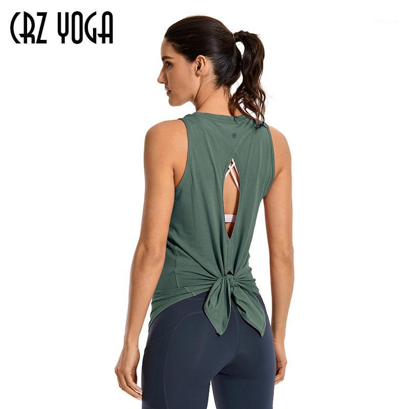 CRZ YOGA Women's Workout Sleeveless Shirts Round Neck Yoga Vest Open Back Sport Tank Tops1, Neptune blue09
CRZ YOGA Women's Workout Sleeveless Shirts Round Neck Yoga Vest Open Back Sport Tank Tops1, Neptune blue09