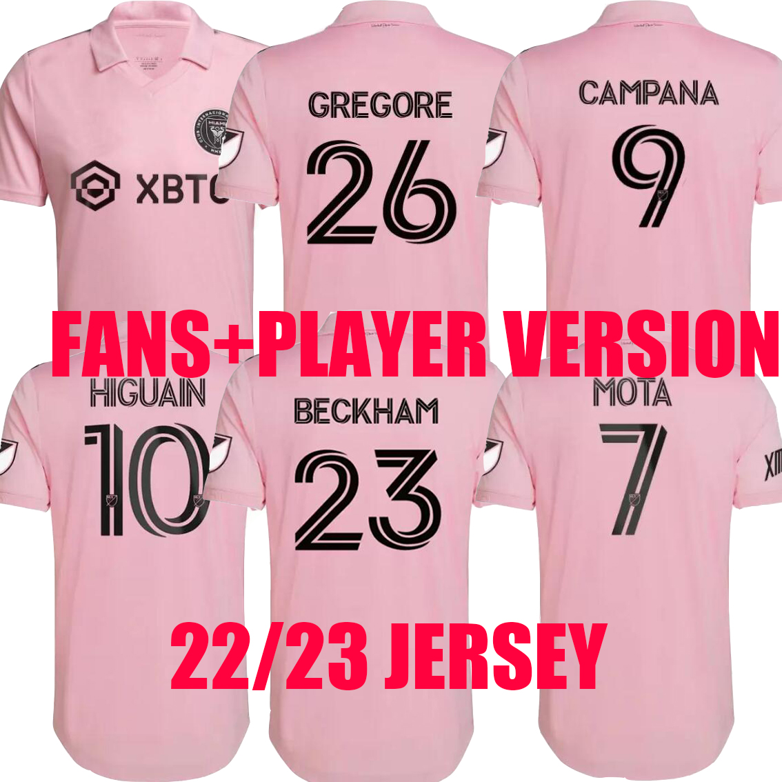 Inter Miami BECKHAM Soccer Jerseys 2022 2023 MATUIDI HIGUAIN football shirts TRAPP PELLEGRINI PIZARRO jersey CARRANZA PIREZ MORGAN fans player version men kit 22 23, Away
Inter Miami BECKHAM Soccer Jerseys 2022 2023 MATUIDI HIGUAIN football shirts TRAPP PELLEGRINI PIZARRO jersey CARRANZA PIREZ MORGAN fans player version men kit 22 23, Away