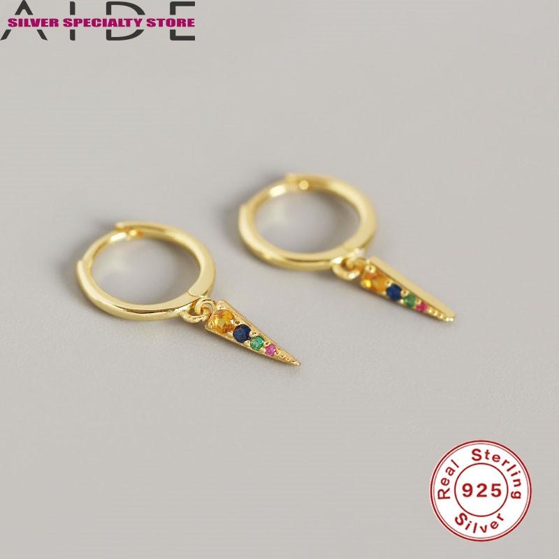 AIDE Punk Style Diamond Hoop Earrings 925 Silver Earrings For Women Zircon Girl Fine Jewelry Pendientes Brincos Aretes
AIDE Punk Style Diamond Hoop Earrings 925 Silver Earrings For Women Zircon Girl Fine Jewelry Pendientes Brincos Aretes