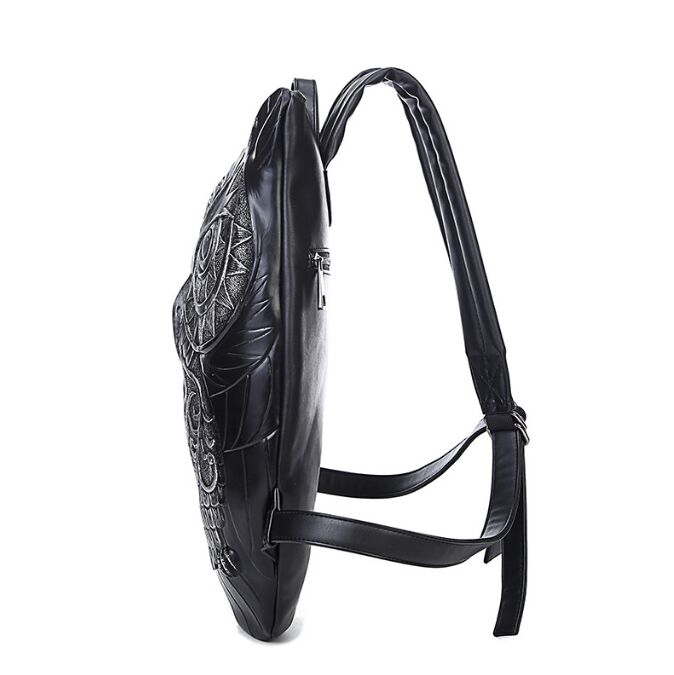 Fashion 3D Embossed Owl Backpack for Men travel bag woman Originality giris personality waterproof Cool School Bags for boys girls