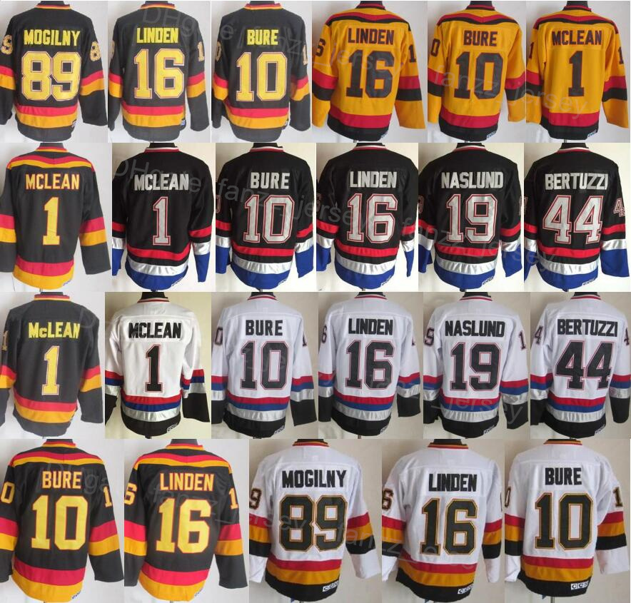 Men Retro Ice Hockey Vintage 1 Kirk Mclean Jerseys 19 Markus Naslund 10 Pavel Bure 89 Alexander Mogilny 44 Todd Bertuzzi Sport White Black Yellow Away Embroidery FaYi, 1 yellow
Men Retro Ice Hockey Vintage 1 Kirk Mclean Jerseys 19 Markus Naslund 10 Pavel Bure 89 Alexander Mogilny 44 Todd Bertuzzi Sport White Black Yellow Away Embroidery FaYi, 1 yellow