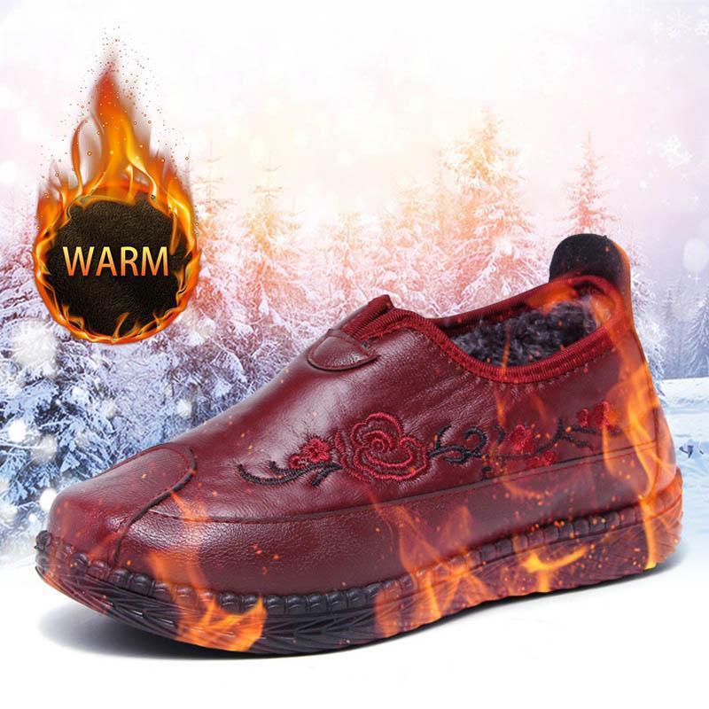 Mother Shoes Winter Women's Cotton Shoes Non-slip Warm Middle-aged and Elderly Flat Bottom Ladies Short Boots Indoor Y1, Red
Mother Shoes Winter Women's Cotton Shoes Non-slip Warm Middle-aged and Elderly Flat Bottom Ladies Short Boots Indoor Y1, Red