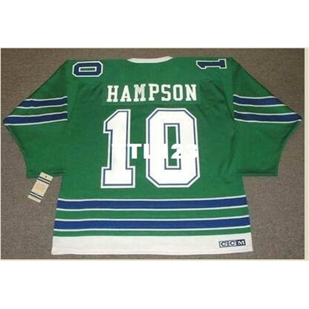 740 #10 TED HAMPSON Oakland Seals 1968 CCM Vintage Home Hockey Jersey or custom any name or number retro Jersey, Green
740 #10 TED HAMPSON Oakland Seals 1968 CCM Vintage Home Hockey Jersey or custom any name or number retro Jersey, Green