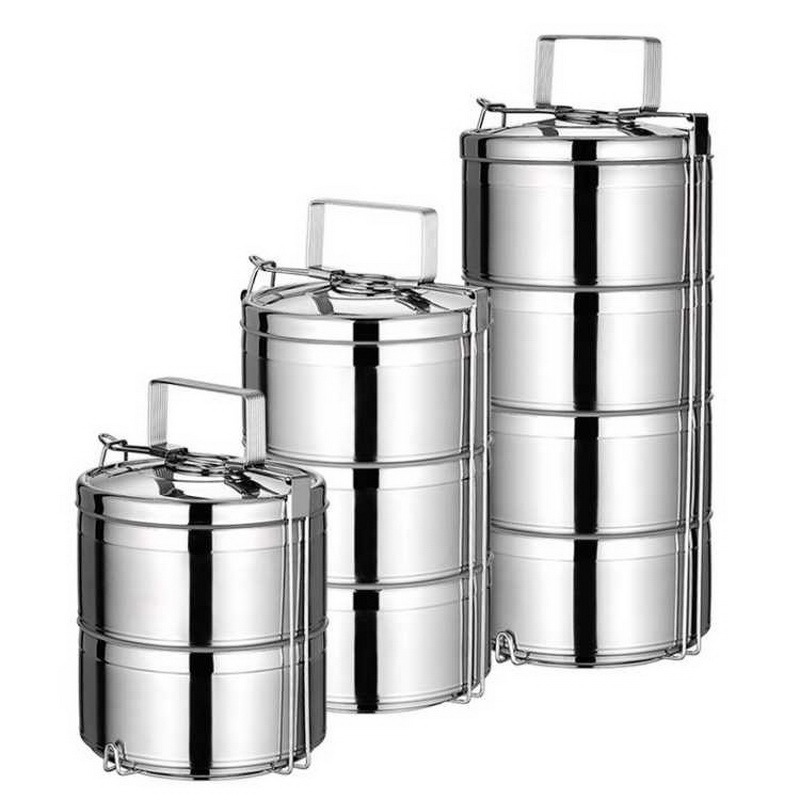 2/3/4 Layers Japanese Lunch Box For Food Bento Box Stainless Steel Thermos Lunch Box Food Container Lunchbox Leakproof T200710