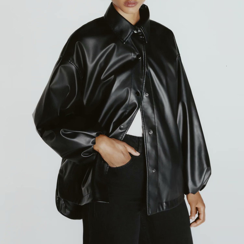 2021 New High Quality Autumn Winter Women Faux Leather Jackets Solid Lady Office Coat Motorcycle Girl Oversize Casual Outwear We6a, Picture
2021 New High Quality Autumn Winter Women Faux Leather Jackets Solid Lady Office Coat Motorcycle Girl Oversize Casual Outwear We6a, Picture