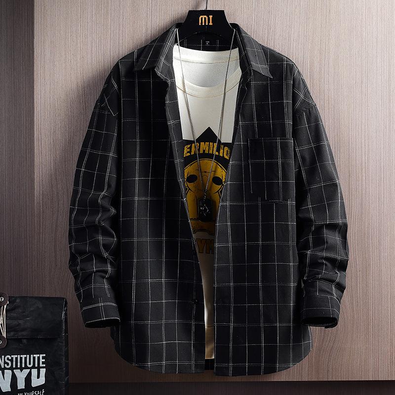 Spring Autumn Retro Long Sleeve Shirt Men's Fashion Trend Plaid Casual High Quality Shirt Camisa Masculina Men Clothing BC50CS, Style4
Spring Autumn Retro Long Sleeve Shirt Men's Fashion Trend Plaid Casual High Quality Shirt Camisa Masculina Men Clothing BC50CS, Style4