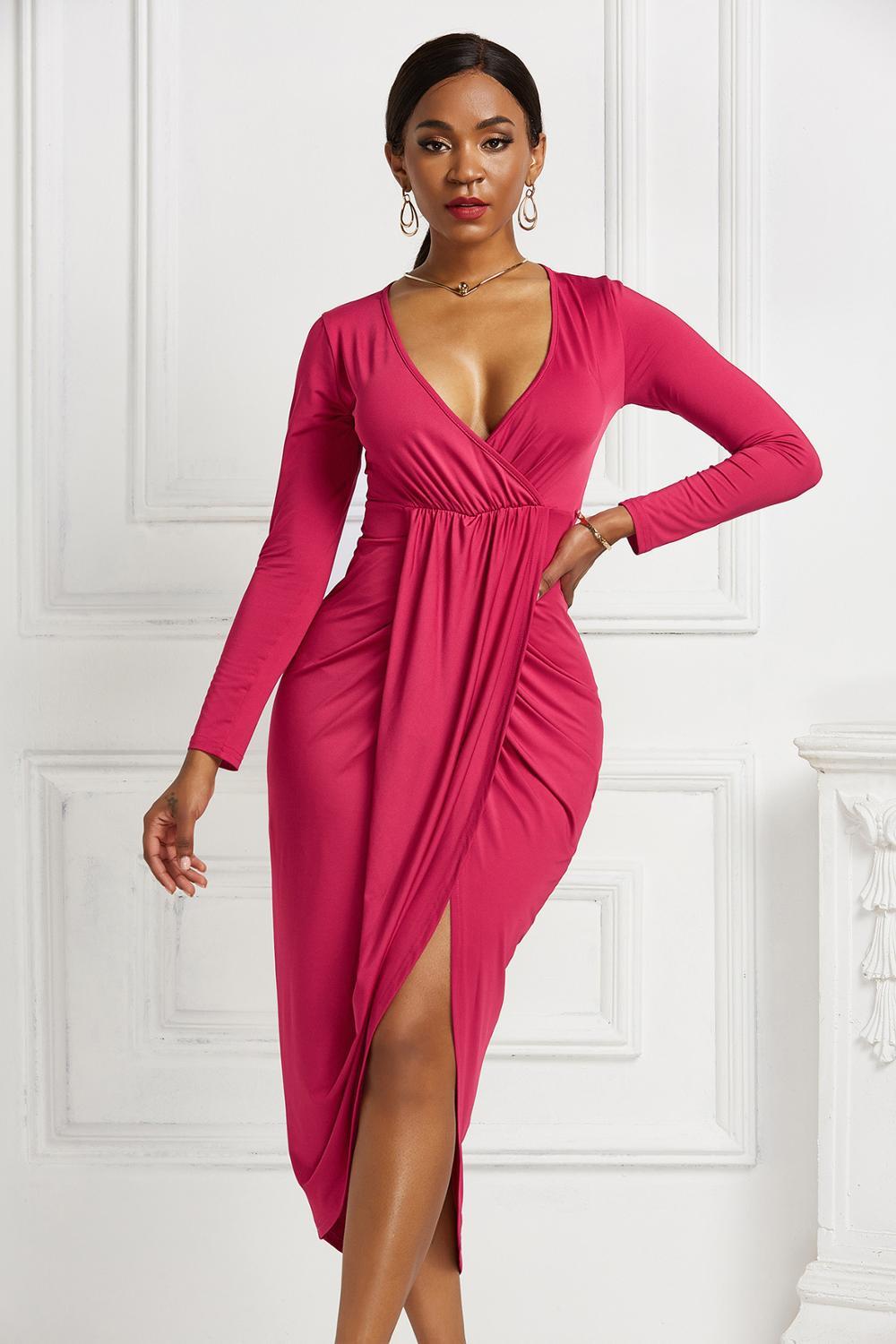 2021 New Stretch Women Bathrobe Summer Long Sleeve with Thin v Cleavage Sexy Waist High Color Party Dress 46J9, Gold
2021 New Stretch Women Bathrobe Summer Long Sleeve with Thin v Cleavage Sexy Waist High Color Party Dress 46J9, Gold