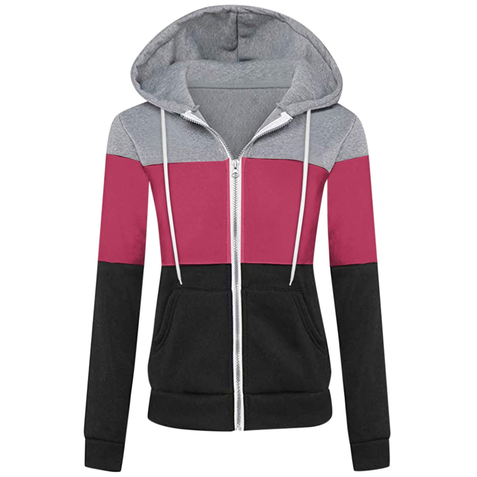 Women Hoodies 2020 Sport Long Sleeve Warm Color Contrast Patchwork Zipper Hooded Pocket Jacket Top, Navy
Women Hoodies 2020 Sport Long Sleeve Warm Color Contrast Patchwork Zipper Hooded Pocket Jacket Top, Navy