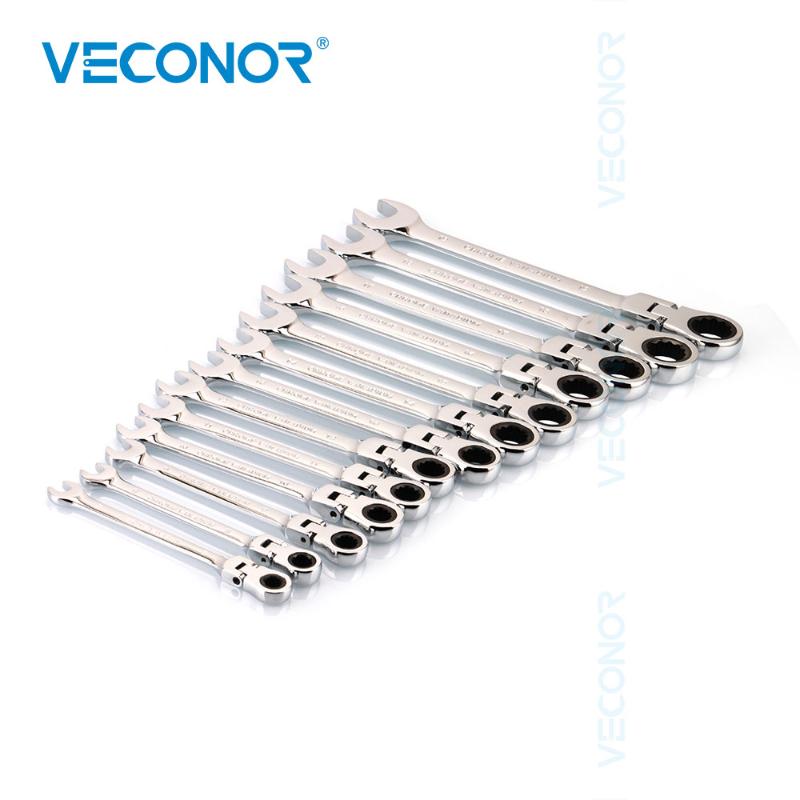 13Pcs Ratchet Key Wrench Set Ratcheting Spanner Tools Mirror Polish 72T Flexible Head Ratchet Combo Wrench Set 7-19mm Full Size
13Pcs Ratchet Key Wrench Set Ratcheting Spanner Tools Mirror Polish 72T Flexible Head Ratchet Combo Wrench Set 7-19mm Full Size