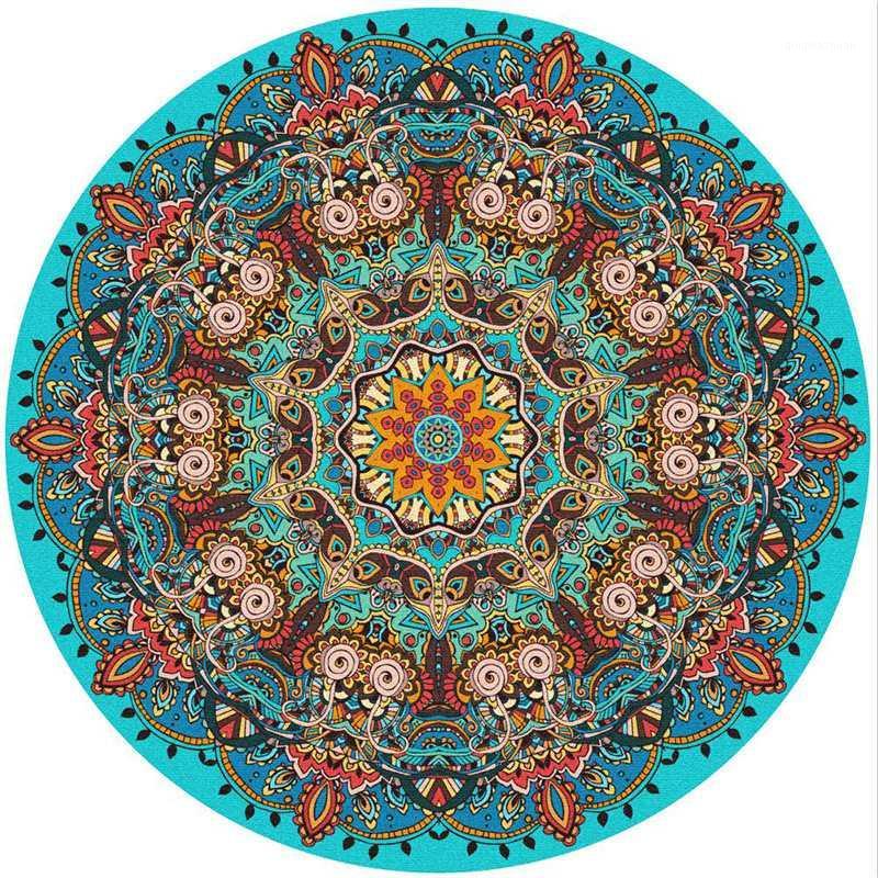 American Retro Round Carpet living room bedroom bedside rug Nordic simple Carpet Turkish style washable rug Home1 
American Retro Round Carpet living room bedroom bedside rug Nordic simple Carpet Turkish style washable rug Home1
