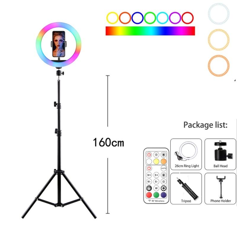 10" 26cm RGB ring light with tripod photography lighting selfie ring light lamp for TikTok YouTube Live ringlight aro de luz
10" 26cm RGB ring light with tripod photography lighting selfie ring light lamp for TikTok YouTube Live ringlight aro de luz