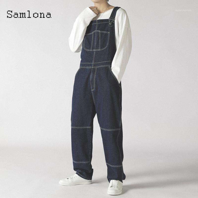 Samlona Plus Size 5XL Men' Jeans Casual Denim Overalls 2021 European and American style Suspender Trousers Mens Summer Jumpsuit1, Dark blue
Samlona Plus Size 5XL Men' Jeans Casual Denim Overalls 2021 European and American style Suspender Trousers Mens Summer Jumpsuit1, Dark blue