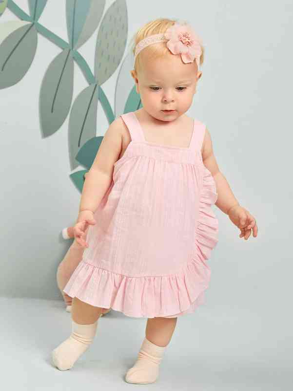 Baby Ruffle Trim Cami Dress SHE