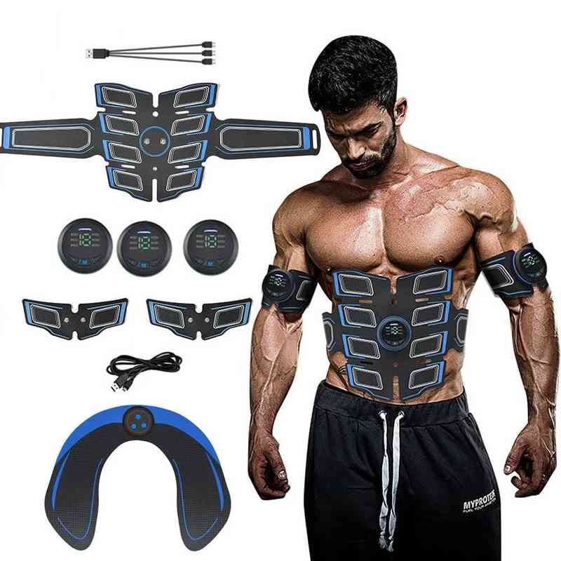 Belly Electrical Muscle Stimulator Fitness Press Machine Buttocks Trainer Electrostimulator EMS Abs Toner Abdominal Toning Belt 22