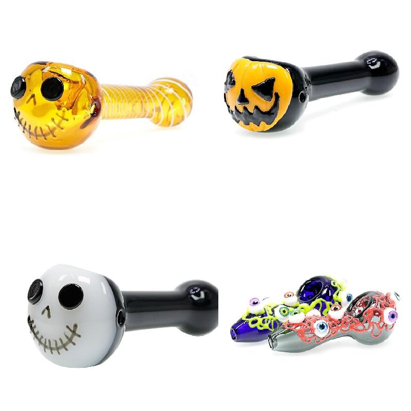 Halloween Oil Burner Pipe Skull Hand Glass Smoking Pipes 4 inches Spoon Thickness Swirl Stripe Tobacco
Halloween Oil Burner Pipe Skull Hand Glass Smoking Pipes 4 inches Spoon Thickness Swirl Stripe Tobacco