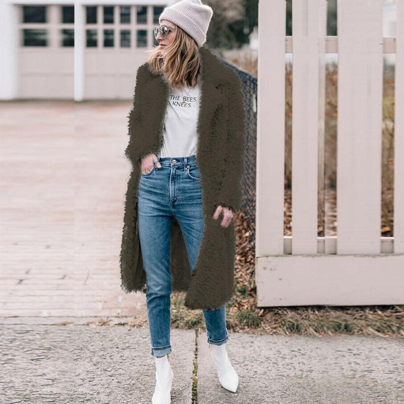 Women Ladies Teddy Bear Lapel Coat Jacket Winter Warm Fur Lapel Thick Long Cardigan Casual Outwear Jacket Tops Streetwear, Black
Women Ladies Teddy Bear Lapel Coat Jacket Winter Warm Fur Lapel Thick Long Cardigan Casual Outwear Jacket Tops Streetwear, Black