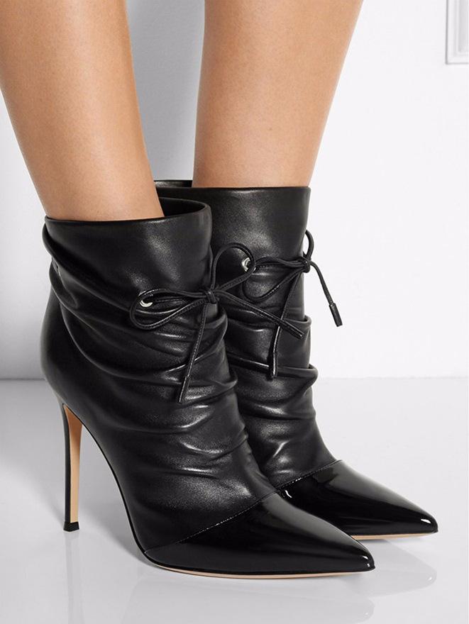 Stunning2020 Pointed Fashion Patent Leather Thin Belt High-heeled Shoes Autumn Women's Handmade Ankle Boots, Black
Stunning2020 Pointed Fashion Patent Leather Thin Belt High-heeled Shoes Autumn Women's Handmade Ankle Boots, Black