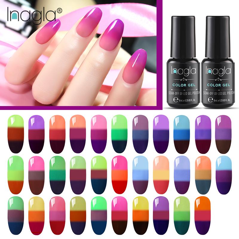 Inagla Temperature Change 3 Color Change UV Gel Lacquer Gel Nail Polish Manicure Thermo Nail Art Mood Hybrid Varnish, Base coat
Inagla Temperature Change 3 Color Change UV Gel Lacquer Gel Nail Polish Manicure Thermo Nail Art Mood Hybrid Varnish, Base coat
