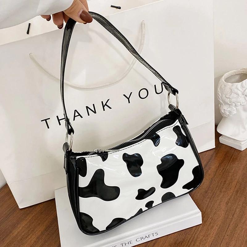 Bag Fashion Baguette Cow Pattern Women Pu Leather Shoulder Bag 2021 Trend Handbag Designer Armpit Cool Girls Handle Sac
Bag Fashion Baguette Cow Pattern Women Pu Leather Shoulder Bag 2021 Trend Handbag Designer Armpit Cool Girls Handle Sac