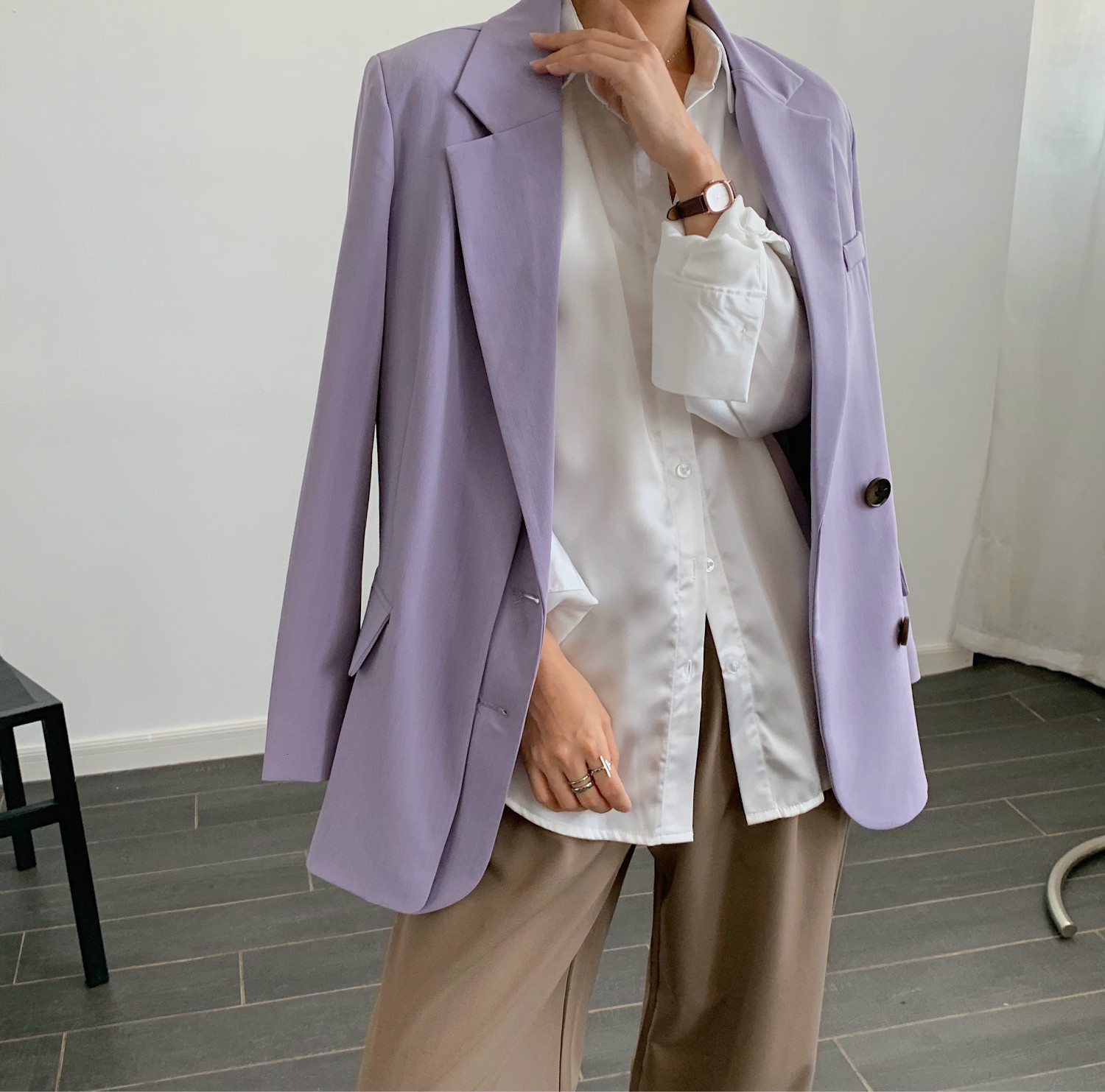2021 New Autumn Turn Down Collar Blazer Vintage Ladies Coat Feminino Tops for Women Clothes Jr6v, Beige
2021 New Autumn Turn Down Collar Blazer Vintage Ladies Coat Feminino Tops for Women Clothes Jr6v, Beige