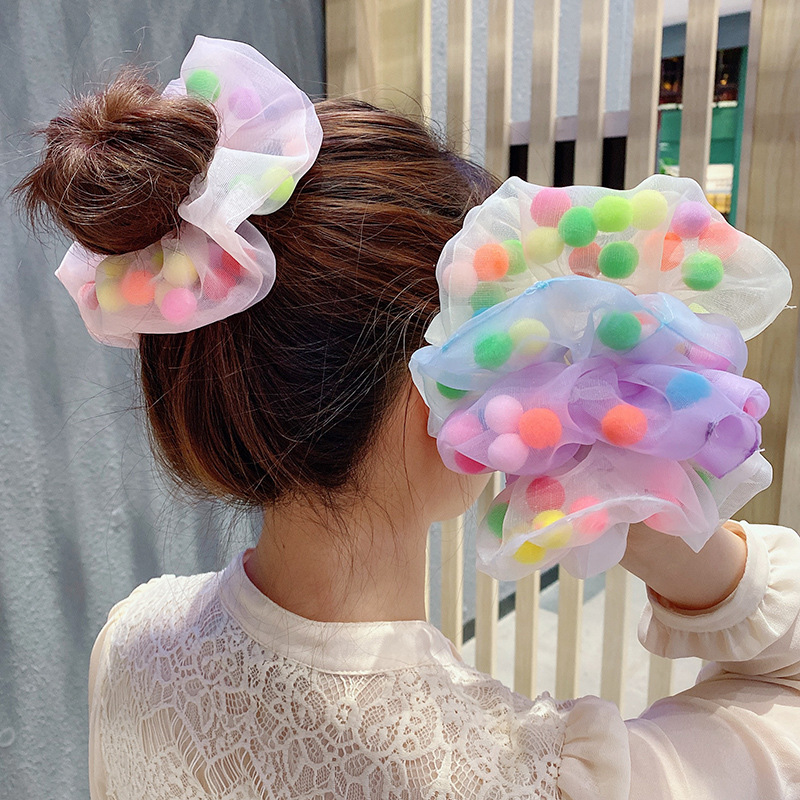 Girls Seersucker Hair Rope Candy Color Hairball Elastic Large Intestine Loop Head Ropes Women Fashion Accessories 0 8xh J2, Slivery;white
Girls Seersucker Hair Rope Candy Color Hairball Elastic Large Intestine Loop Head Ropes Women Fashion Accessories 0 8xh J2, Slivery;white