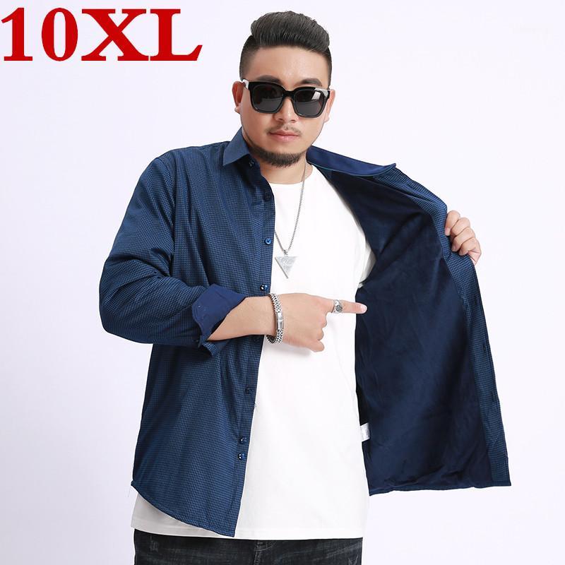 new plus size 10XL 9XL 8XL Fleece Fashion Men's Shirts Autumn And Winter Thickening Warm Plaid Male Social Shirt Clothing1, Blue
new plus size 10XL 9XL 8XL Fleece Fashion Men's Shirts Autumn And Winter Thickening Warm Plaid Male Social Shirt Clothing1, Blue