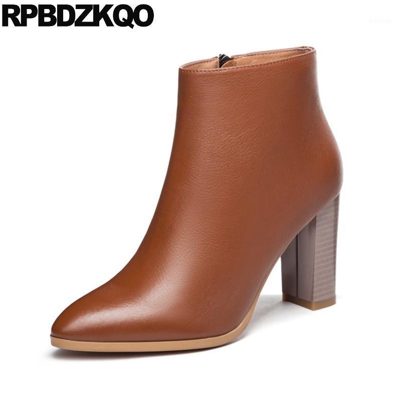 Brand Women Winter Boots Genuine Leather Short Shoes Autumn Elegant 2020 Booties Vintage Fall Pointed Toe Chunky Brown High Heel1, Black
Brand Women Winter Boots Genuine Leather Short Shoes Autumn Elegant 2020 Booties Vintage Fall Pointed Toe Chunky Brown High Heel1, Black