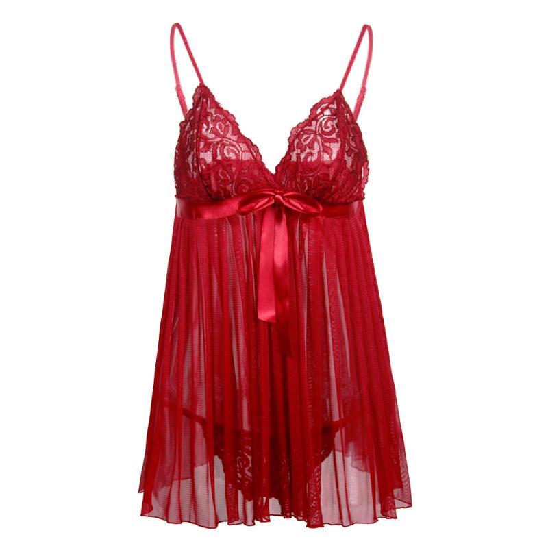 Women Sleepwear Plus Size Sleeveless Lingerie Set Nightwear Red Lace Top Sets Nightgown Womens V-Neck Nightdress #EBL3
Women Sleepwear Plus Size Sleeveless Lingerie Set Nightwear Red Lace Top Sets Nightgown Womens V-Neck Nightdress #EBL3