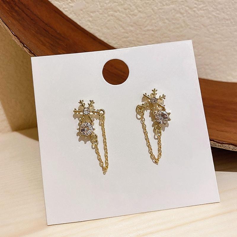 Exquisite Crystal Rhinestone Earring for Women Bijoux Long Tassel Snowflake Dangle Earrings Wedding Bride Jewelry Gifts
Exquisite Crystal Rhinestone Earring for Women Bijoux Long Tassel Snowflake Dangle Earrings Wedding Bride Jewelry Gifts
