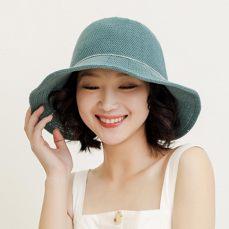 HT2995 New Korea Style Spring Summer Hat Lady Elegant Wide Brim Sun Hat Female Fishing Cap Breathable Knitted Bucket Panama, Black
HT2995 New Korea Style Spring Summer Hat Lady Elegant Wide Brim Sun Hat Female Fishing Cap Breathable Knitted Bucket Panama, Black