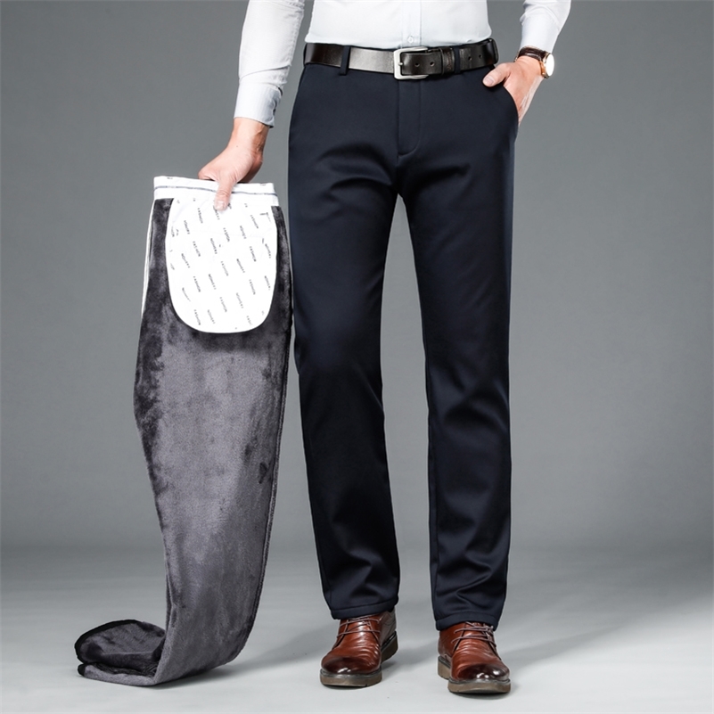 SHAN BAO classic letter embroidery men's business gentleman fit casual pants winter brand clothing adds thick warm trousers 201109, Black
SHAN BAO classic letter embroidery men's business gentleman fit casual pants winter brand clothing adds thick warm trousers 201109, Black