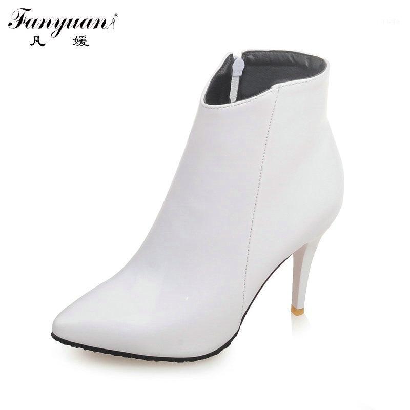 Fanyuan Women's Autumn Spring Sexy Thin High Heel Bootie Inside Zip Fashion Ankle Boots Patent Leather1, White
Fanyuan Women's Autumn Spring Sexy Thin High Heel Bootie Inside Zip Fashion Ankle Boots Patent Leather1, White
