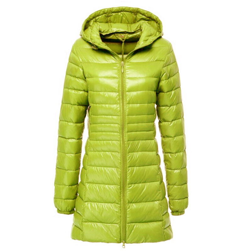 Plus Size S-6XL 7XL Autumn Winter Women's Jacket 90% White Duck Down Woman Parkas Hooded Windbreaker Ultra Light Warm Down Coat 201019